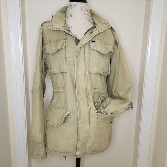 OBEY Vintage Green Cargo Jacket - Picture 1 of 16